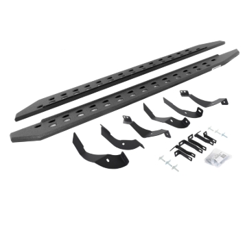 Picture of Go Rhino 15-19 GMC Sierra 2500/3500HD CC Dsl RB20 Slim Running Boards Kit (w/Brackets) - Bedliner Ct