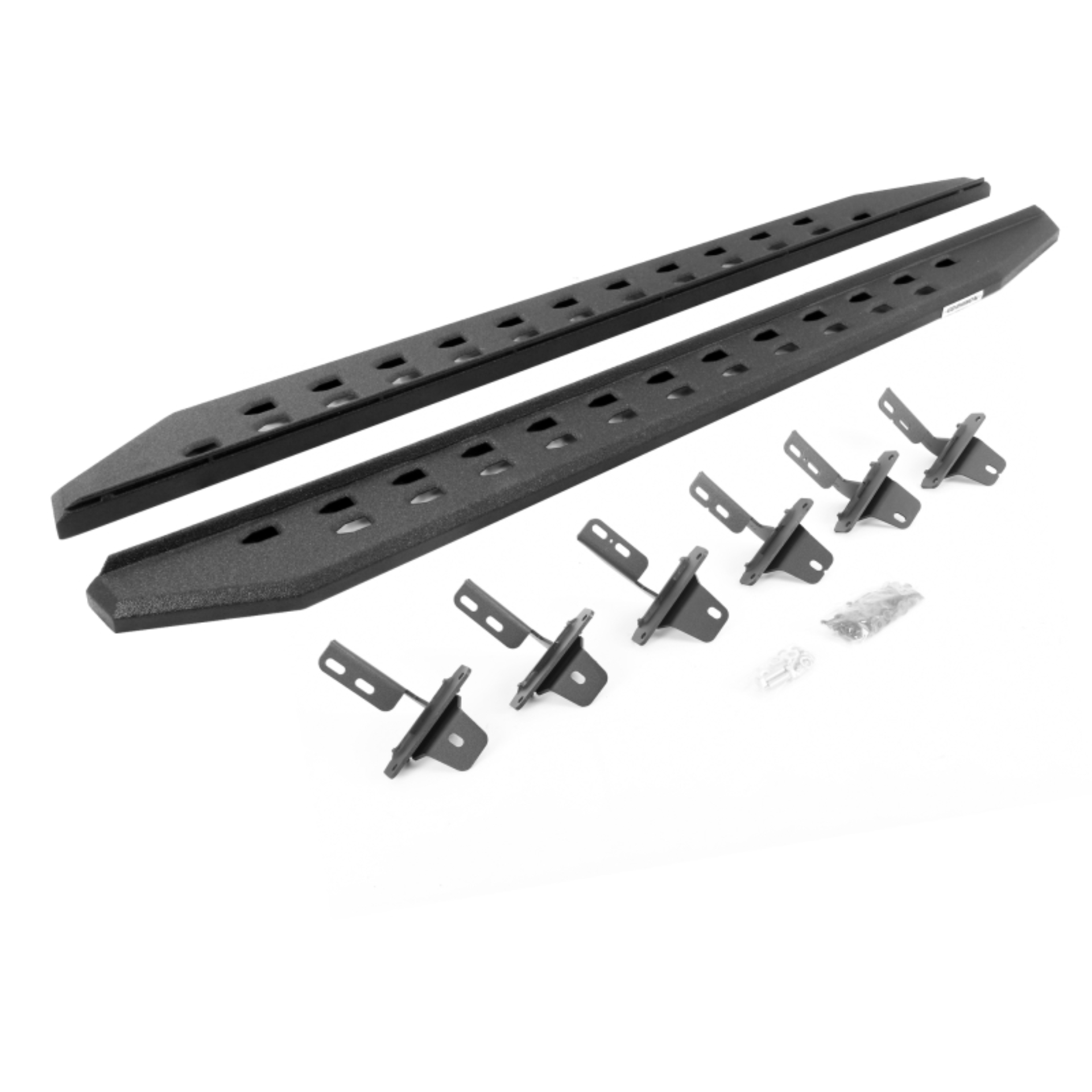Picture of Go Rhino 21-22 Ford Bronco (Excl. Sport) 4DR RB20 Slim Running Boards Kit (w/Brackets) - Bedliner Ct