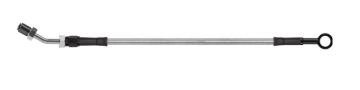 Picture of Goodridge 84in Universal Clutch Line w/Blk Zinc Fittings & Clear Hose - Straight Banjo w/AN3 Fitting