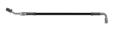 Picture of Goodridge 70in Universal Clutch Line w/SS Fittings & Black Hose - 90Deg Banjo w/AN3 Fitting