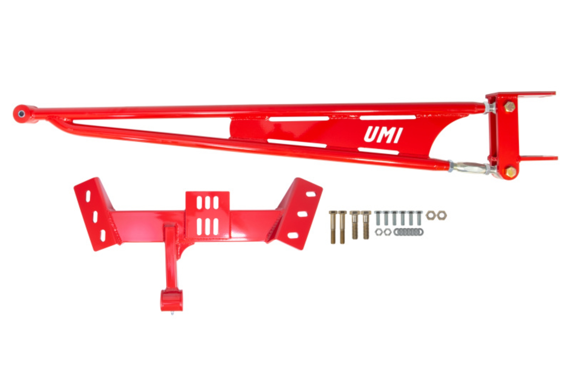 Picture of UMI Performance 82-92 GM F-Body Tunnel Mounted Trq. Arm Fits T5 TH350- No Loop - Red