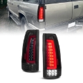 Picture of ANZO 88-99 Chevy/GMC C/K1500/2500/3500 Full LED Light Tube Taillights Black Housing Smoke Lens