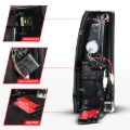 Picture of ANZO 88-99 Chevy/GMC C/K1500/2500/3500 Full LED Light Tube Taillights Black Housing Smoke Lens