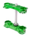 Picture of XTrig 19+ Kawasaki KX 250 4T/ KX 450 4T ROCS Tech Triple Clamp 23 mm. Offset M12 - Green