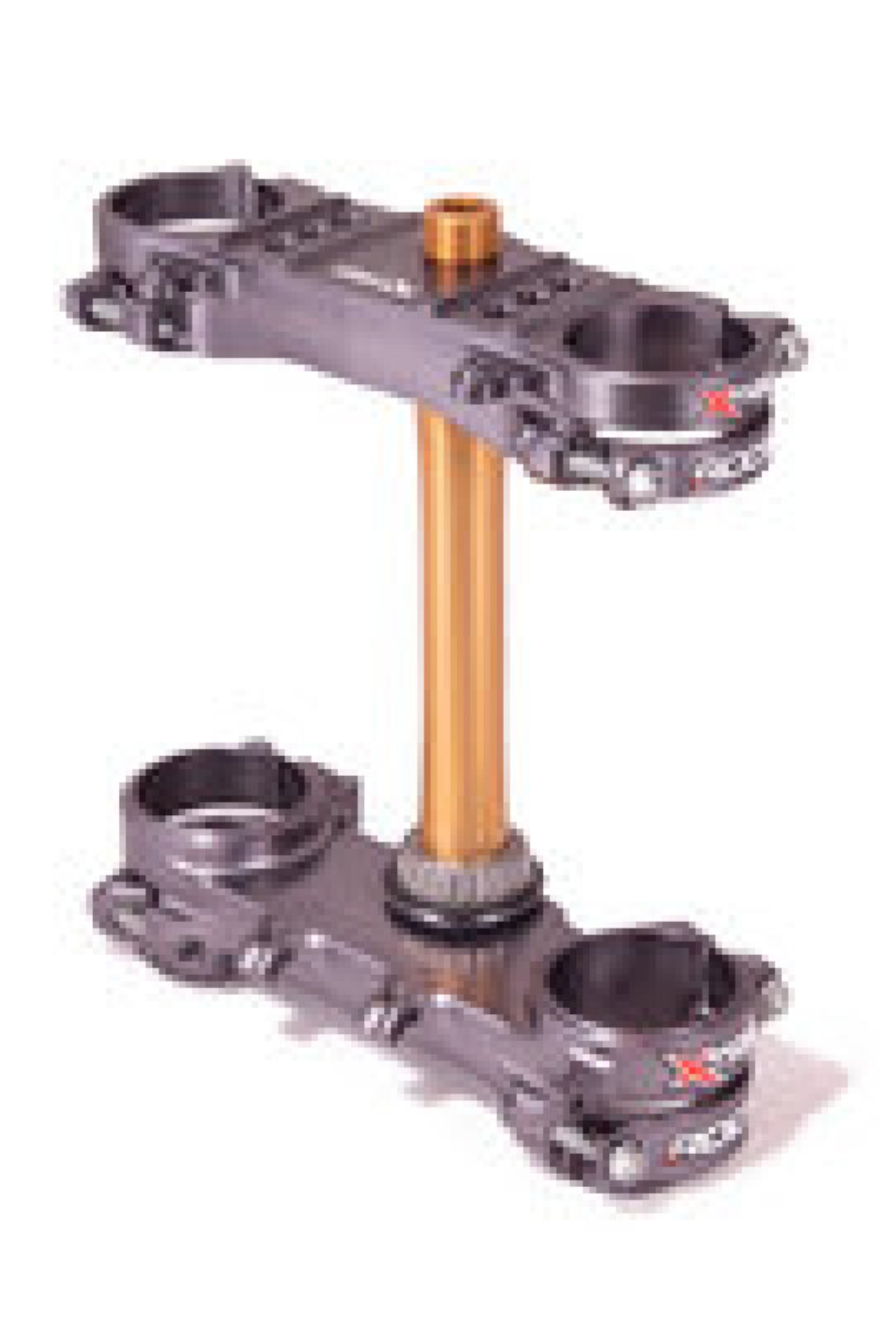 Picture of XTrig 19+ Suzuki RM-Z 250/ 18+ RM-Z 450 ROCS Tech Triple Clamp 21.5 mm. Offset M12 - Gray