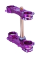 Picture of XTrig 06+ Yamaha YZ 125 ROCS Tech Triple Clamp 25 mm. Offset M12 - Purple