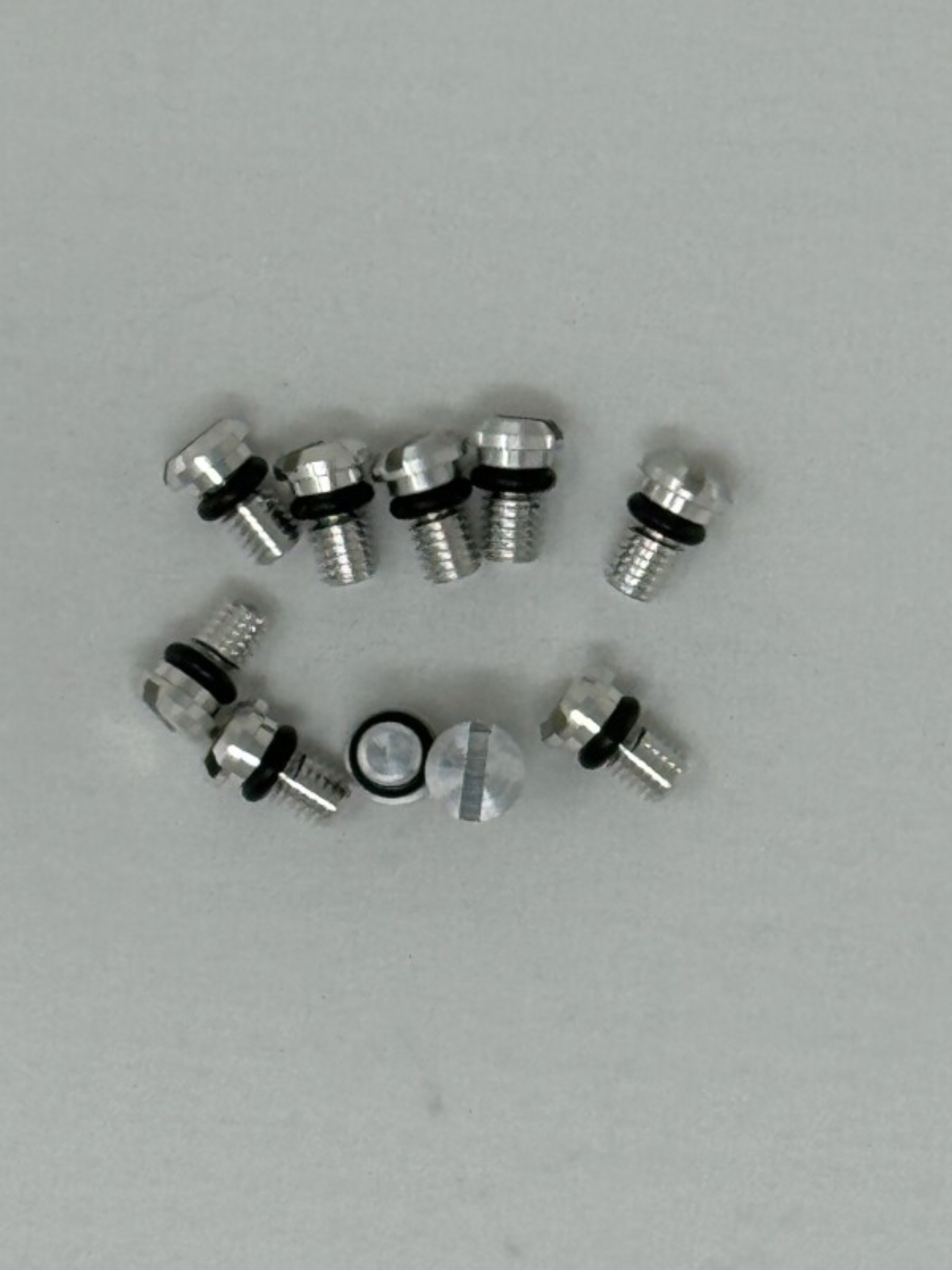 Picture of KYB 90-23 Kaw / Hon / Suz / Yam Front Fork Bleed Bolt w/ O-Ring - Aluminum - 10 Pk