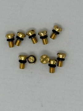 Picture of KYB 90-23 Kaw / Hon / Suz / Yam Front Fork Bleed Bolt w/ O-Ring - Brass - 10 Pack