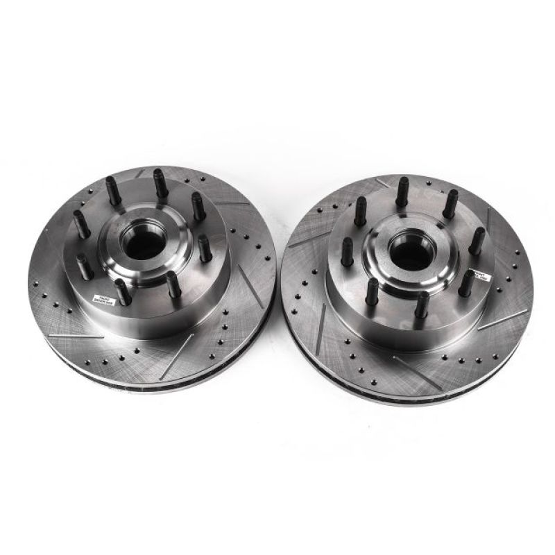 Picture of Power Stop 05-07 Ford F-350 Super Duty Front Drilled & Slotted Rotor - Pair