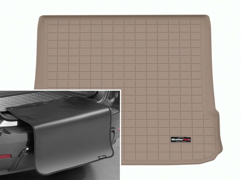 Picture of WeatherTech 2023 Mercedes-Benz EQE SUV Cargo Liner w/Bumper Protector - Tan