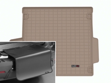 Picture of WeatherTech 22-23 Land Rover Range Rover 5 Psgr/Std Wheelbase Cargo Liner w/Bumper Protector - Tan
