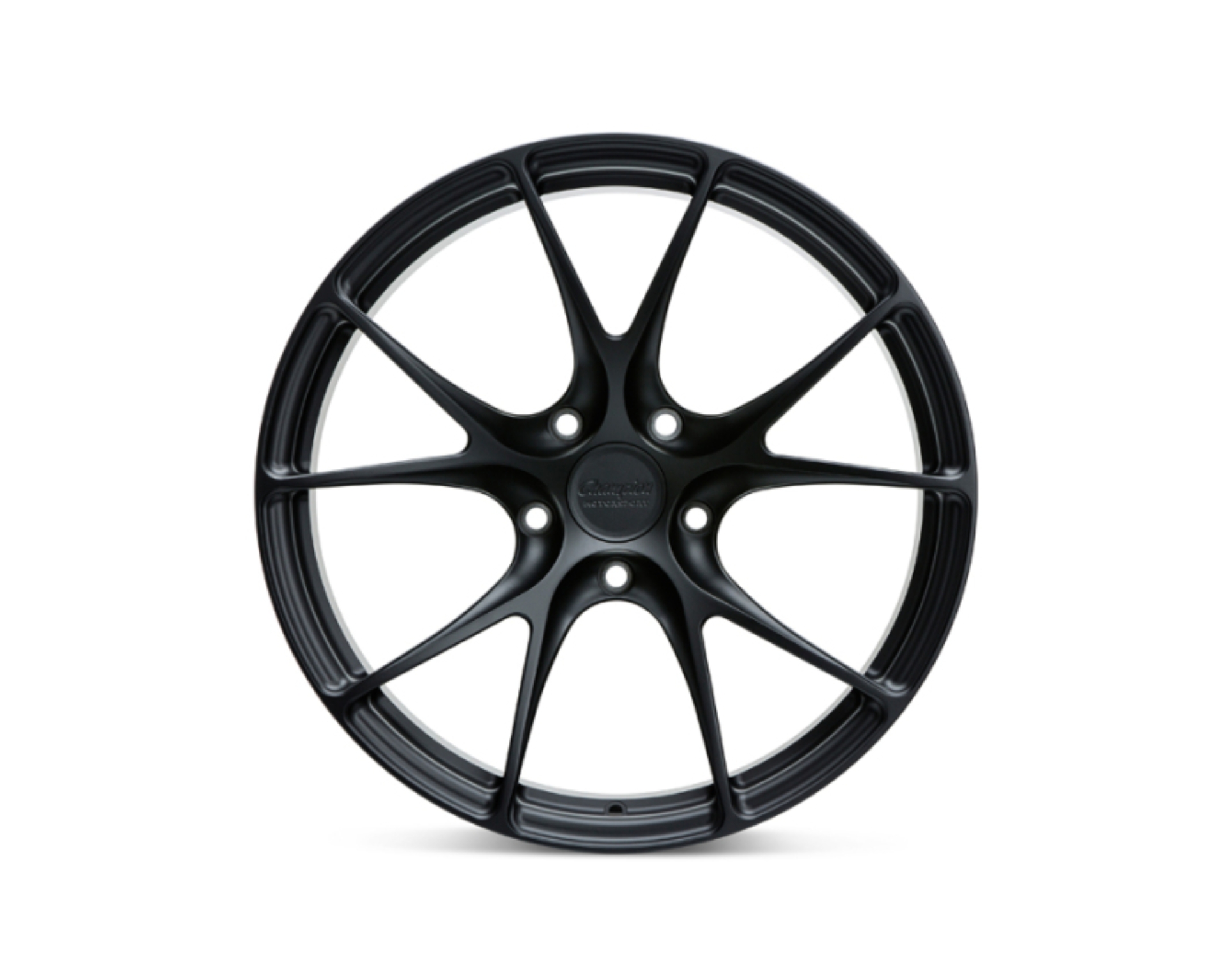 Picture of Vossen X Champion RS74 20X9 / ET52 / 5X130 / Satin Black Wheel / 981 GT4 - Front
