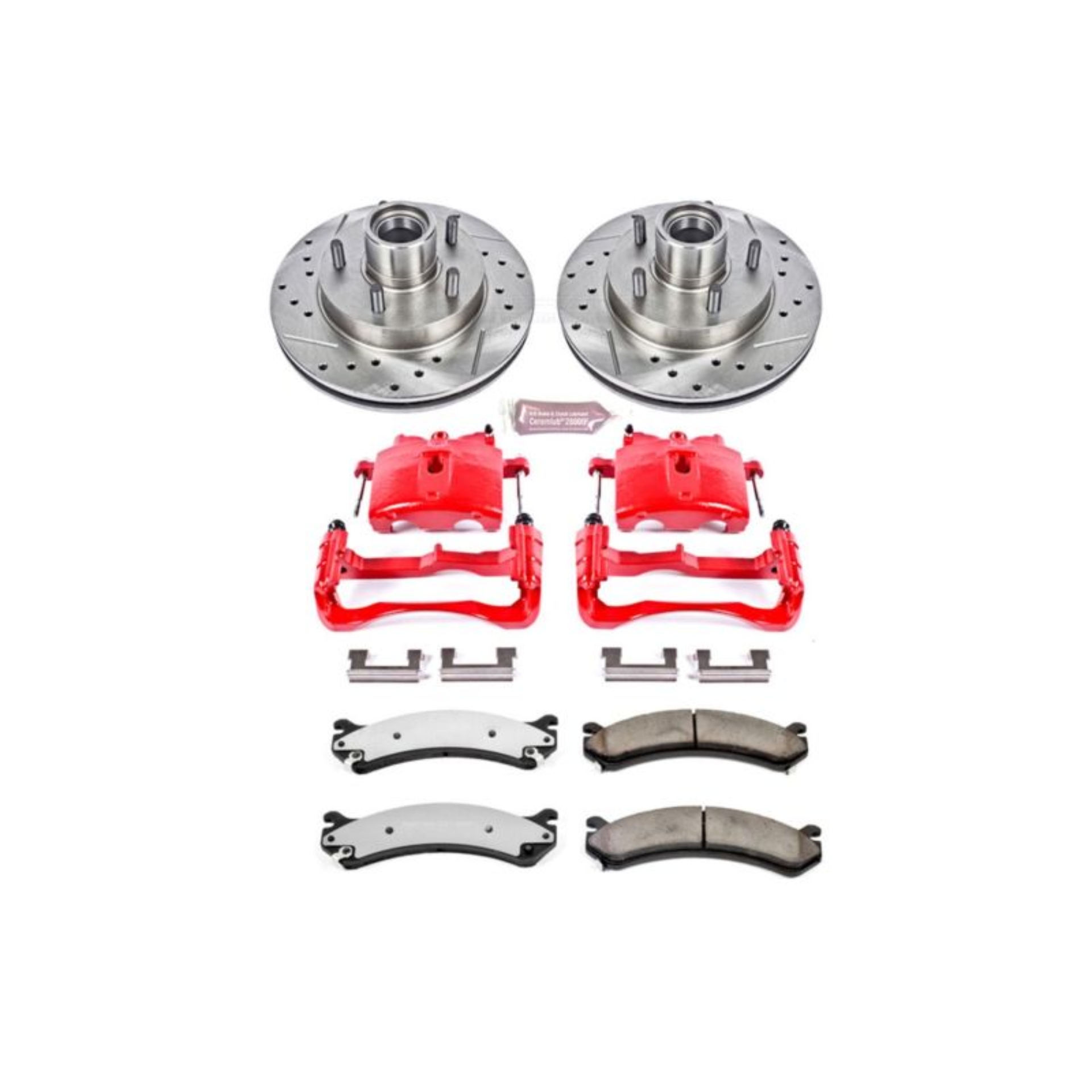 Picture of Power Stop 07-10 GMC Sierra 3500 HD Front Z36 Truck & Tow Kit w/Cals