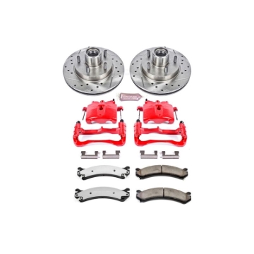Picture of Power Stop 07-10 GMC Sierra 3500 HD Front Z36 Truck & Tow Kit w/Cals
