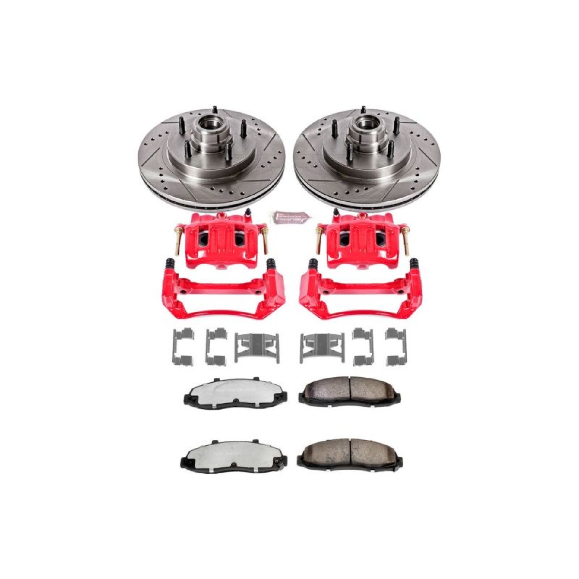 Picture of Power Stop 97-98 Ford F-150 Front Z36 Truck & Tow Kit w/Cals