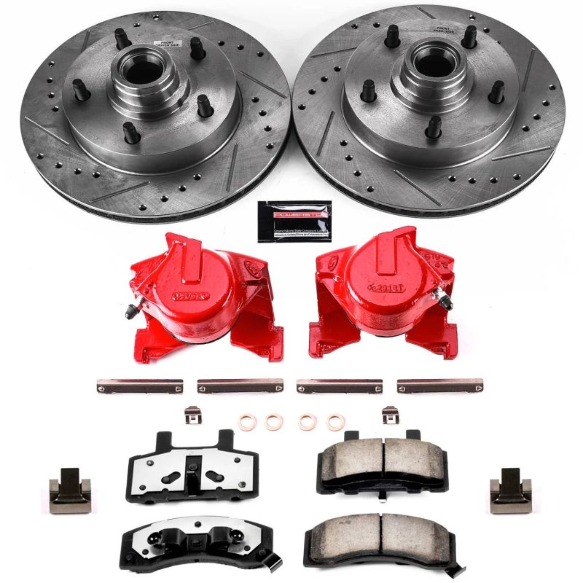 Picture of Power Stop 87-93 Ford F-150 Front Z36 Truck & Tow Kit w/Cals