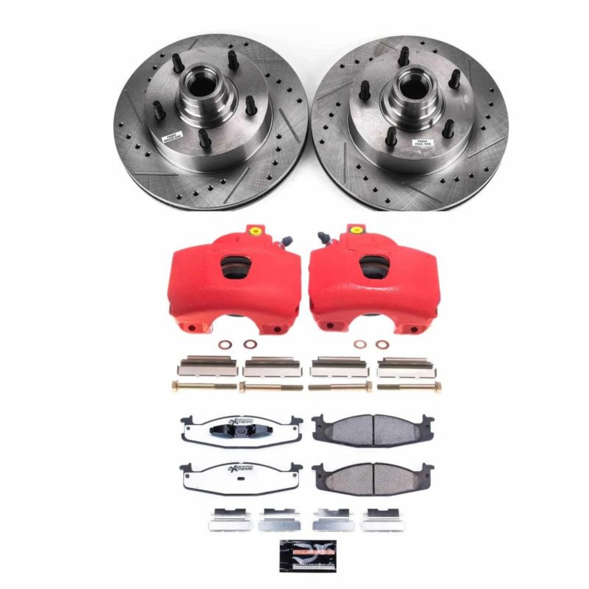 Picture of Power Stop 94-02 Ford E-150 Econoline Club Wagon Front Z36 Truck & Tow Kit w/Cals