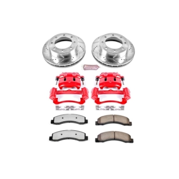 Picture of Power Stop 1999 Ford F-350 Super Duty Front Z36 Truck & Tow Kit w/Cals