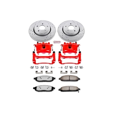 Picture of Power Stop 05-10 Jeep Grand Cherokee Front Z36 Truck & Tow Kit w/Cals