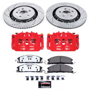 Picture of Power Stop 13-20 Lincoln MKT Front Z36 Truck & Tow Kit w/Cals
