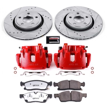 Picture of Power Stop 16-20 Jeep Grand Cherokee Front Z36 Truck & Tow Kit w/Cals