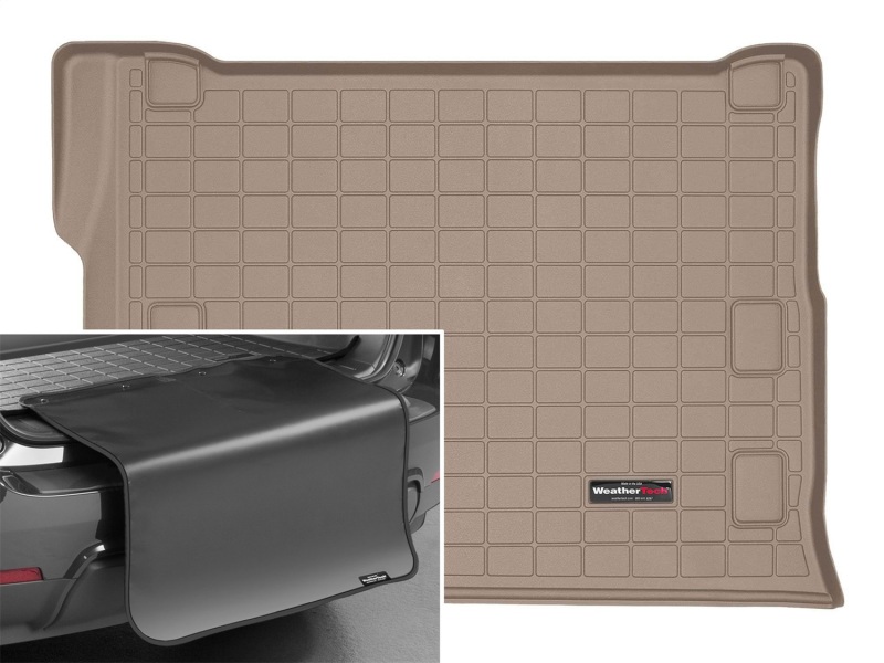 Picture of WeatherTech 21-24 Jeep Wrangler 4xe Cargo Liner w/Bumper Protector - Black