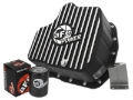 Picture of aFe POWER GM Diesel Trucks 01-10 V8-6.6L (td) Pro Series Engine Oil Pan Black w/ Machined Fins