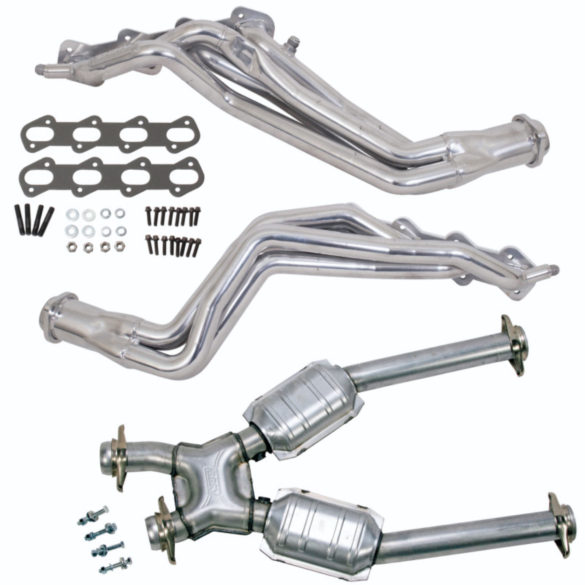 Picture of 99-04 MUSTANG COBRA 1-5/8 LONG TUBE HEADERS PLUS MID PIPE (SILVER CERAMIC)