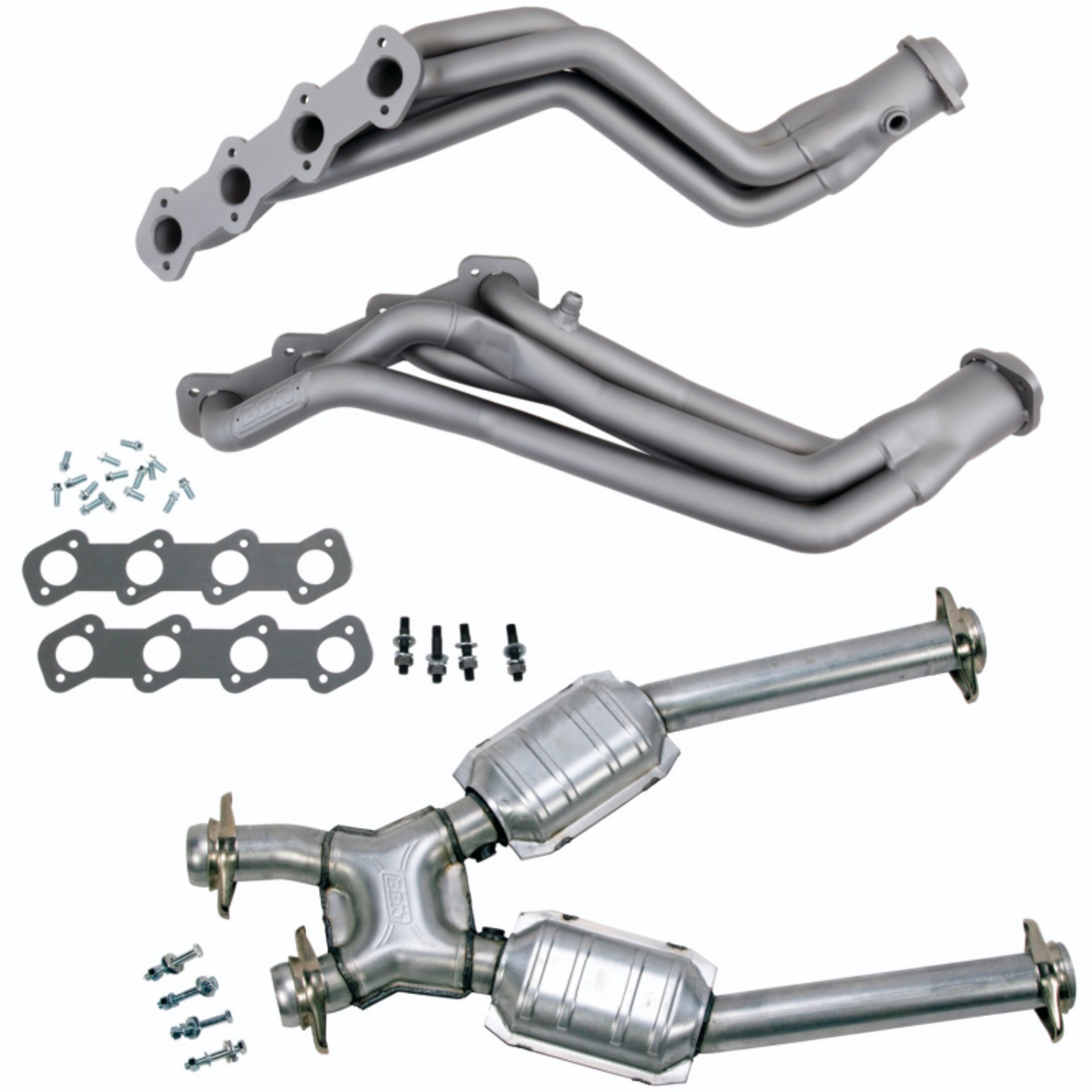Picture of 96-04 MUSTANG GT 1-5/8 LONG TUBE HEADERS PLUS MID PIPE (TITANIUM CERAMIC)