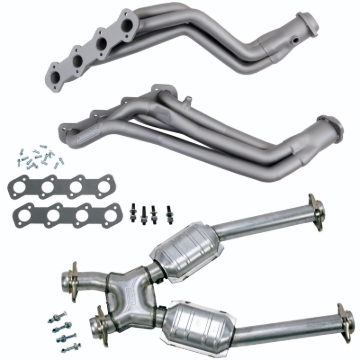 Picture of 96-04 MUSTANG GT 1-5/8 LONG TUBE HEADERS PLUS MID PIPE (TITANIUM CERAMIC)