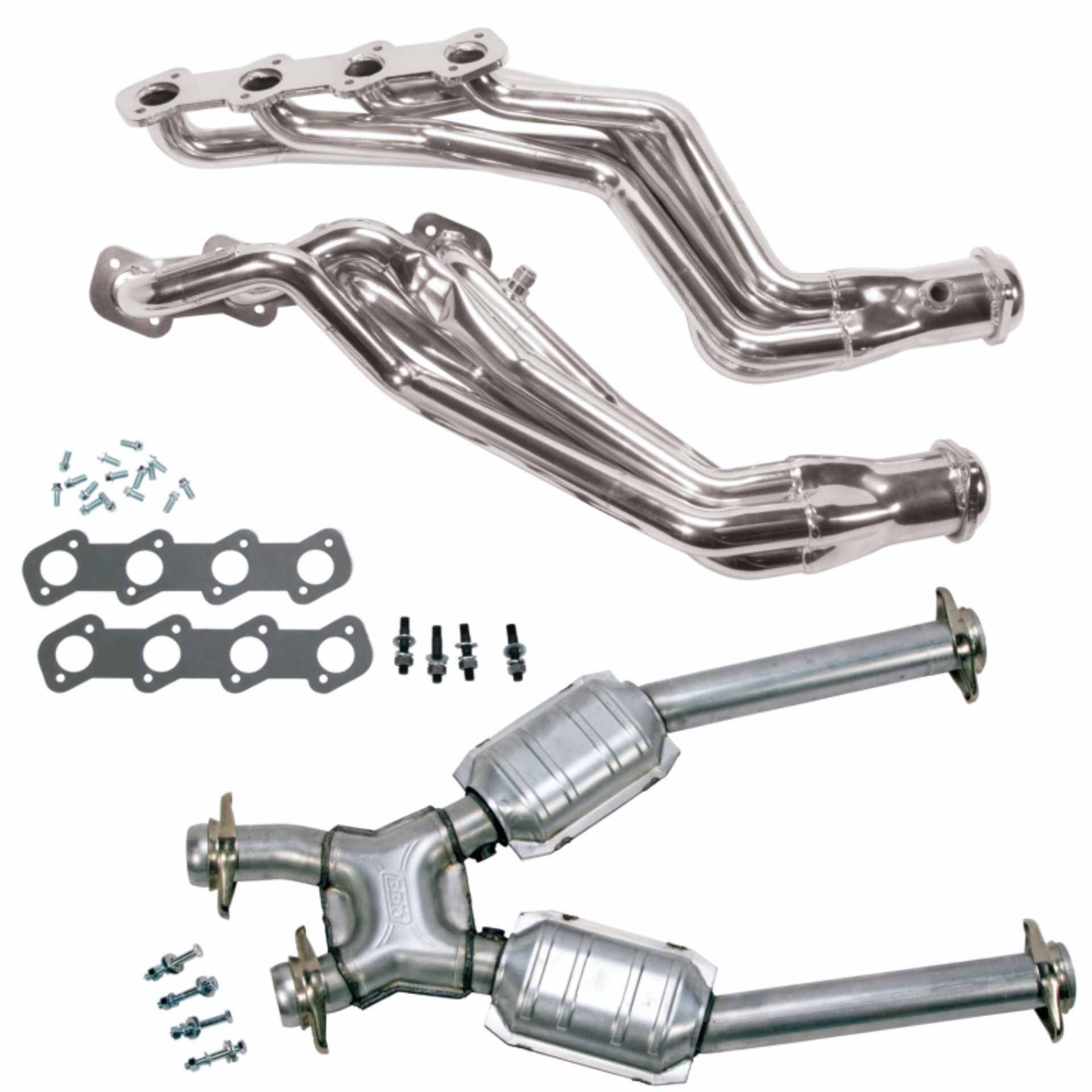 Picture of 96-04 MUSTANG GT 1-5/8 LONG TUBE HEADERS PLUS MID PIPE (TITANIUM CERAMIC)