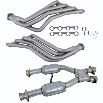 Picture of BBK 86-93 Ford Mustang 1-3/4 Long Tube 351 Swap Headers w/High Flow Catted X-Pipe (Ti Ceramic)
