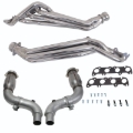 Picture of BBK 15-23 Ford Mustang GT 1-3/4 Long Tube Headers w/High Flow Catted Mid Pipe (Silver Ceramic)