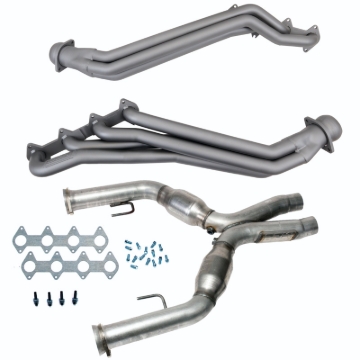 Picture of BBK 05-10 Ford Mustang GT 1 5/8 Long Tube Headers w/High Flow Catted X-Pipe (Ti Ceramic)