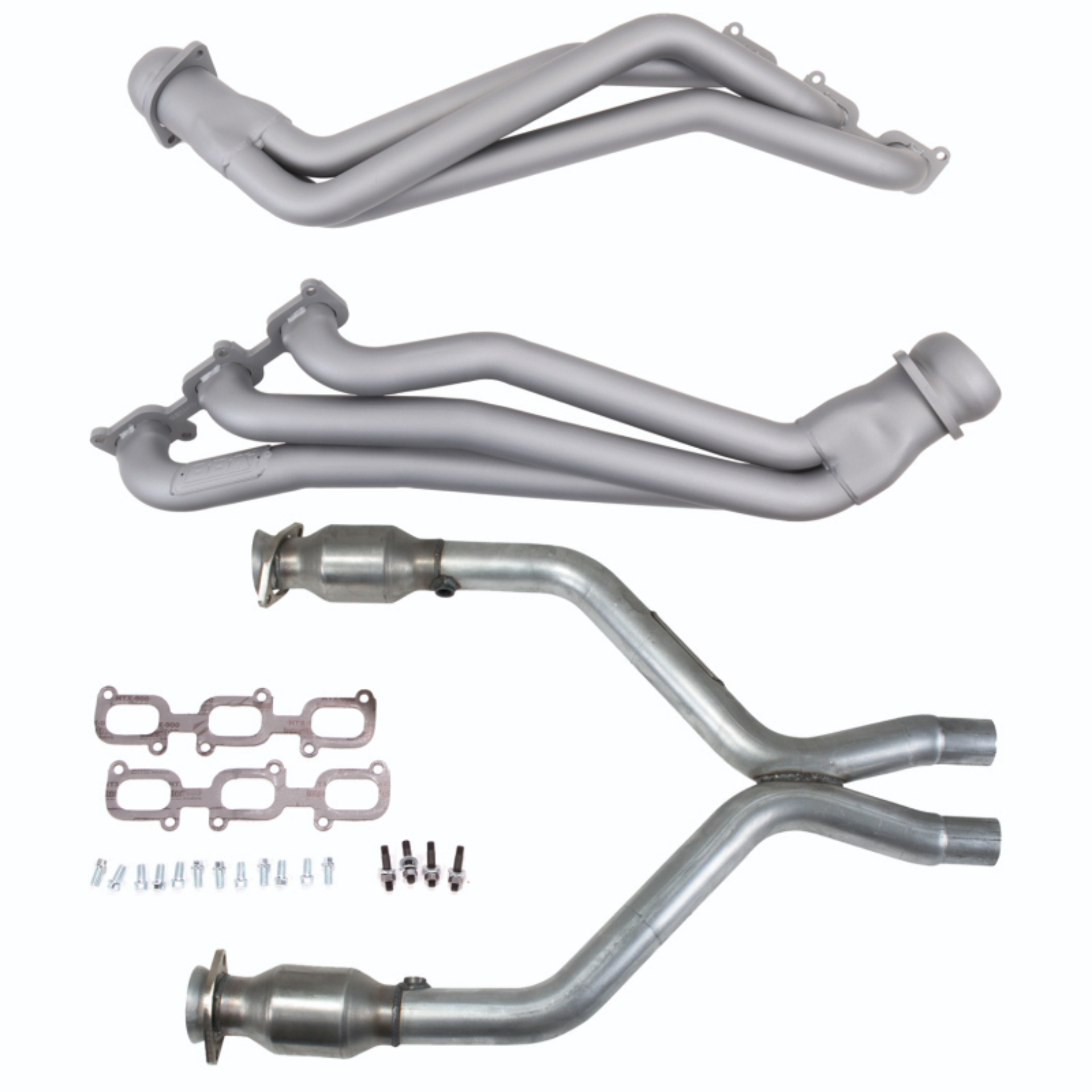 Picture of BBK 11-14 Ford Mustang V6 1-3/4 Long Tube Headers w/High Flow Catted X-Pipe (Ti Ceramic)