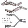 Picture of BBK 11-14 Ford Mustang V6 1-3/4 Long Tube Headers w/High Flow Catted X-Pipe (Silver Ceramic)