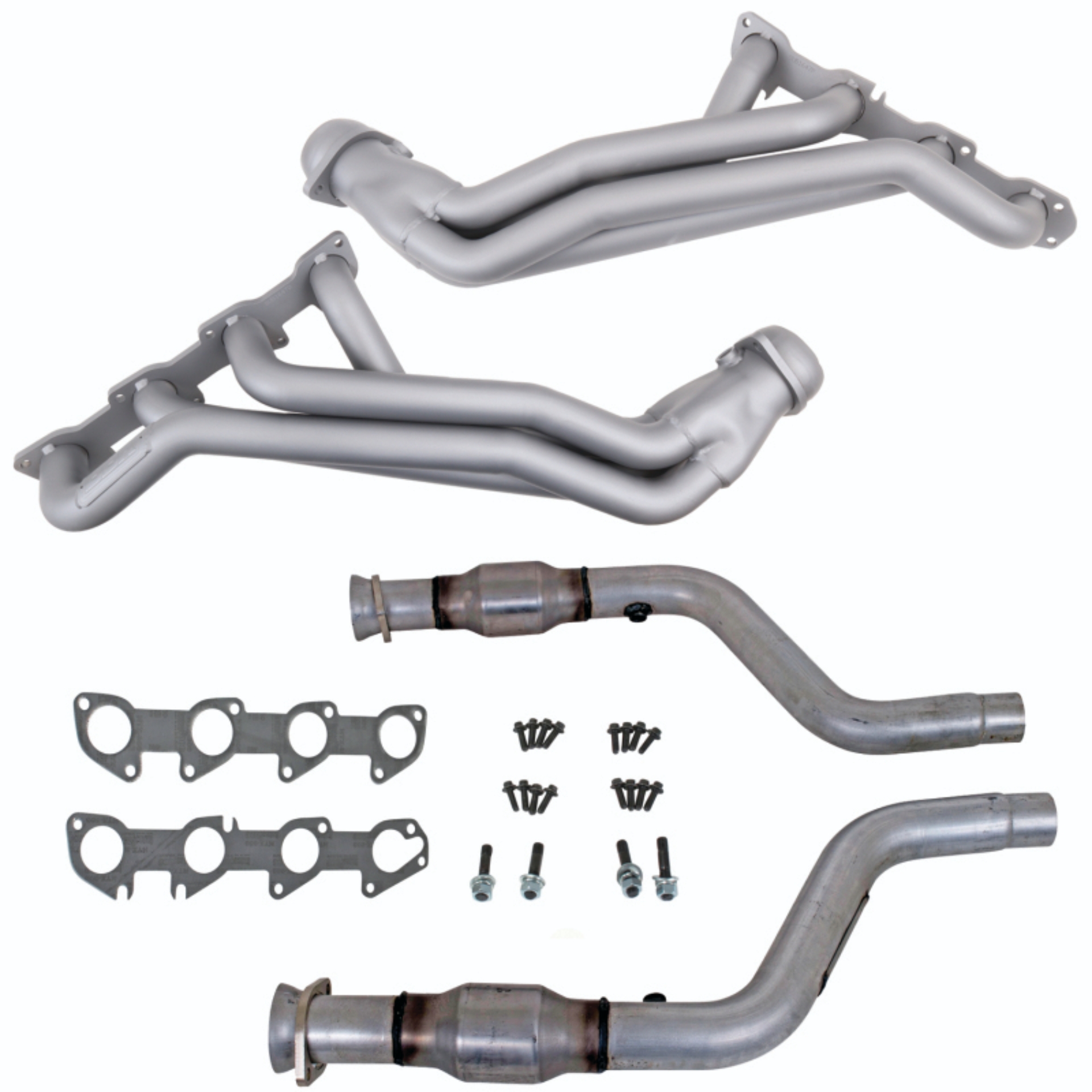 Picture of 05-08 DODGE 5.7 HEMI CAR LONG TUBE HEADERS AND SHORT MID PIPE (TITANIUM CERAMIC)