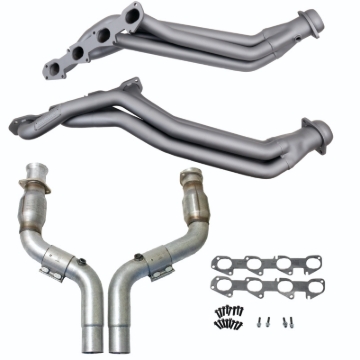 Picture of 06-24 DODGE 6.1/6.2/6.4 HEMI 1-7/8 LONG TUBE HEADERS PLUS MID PIPE (TITANIUM)