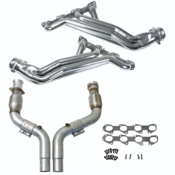 Picture of 06-24 DODGE 6.1/6.2/6.4 HEMI 1-7/8 LONG TUBE HEADERS PLUS MID PIPE (SILVER)
