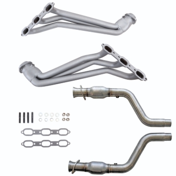 Picture of 05-10 DODGE CHALL/CHAR V6 1-5/8 LONG TUBE HEADERS PLUS MID PIPE (TITANIUM)