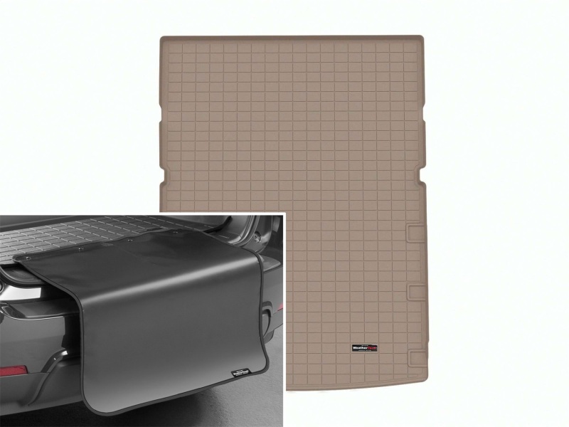 Picture of WeatherTech 23-24 Jeep Wagoneer/Grand Wagoneer L Cargo Liner w/Bumper Protector - Black
