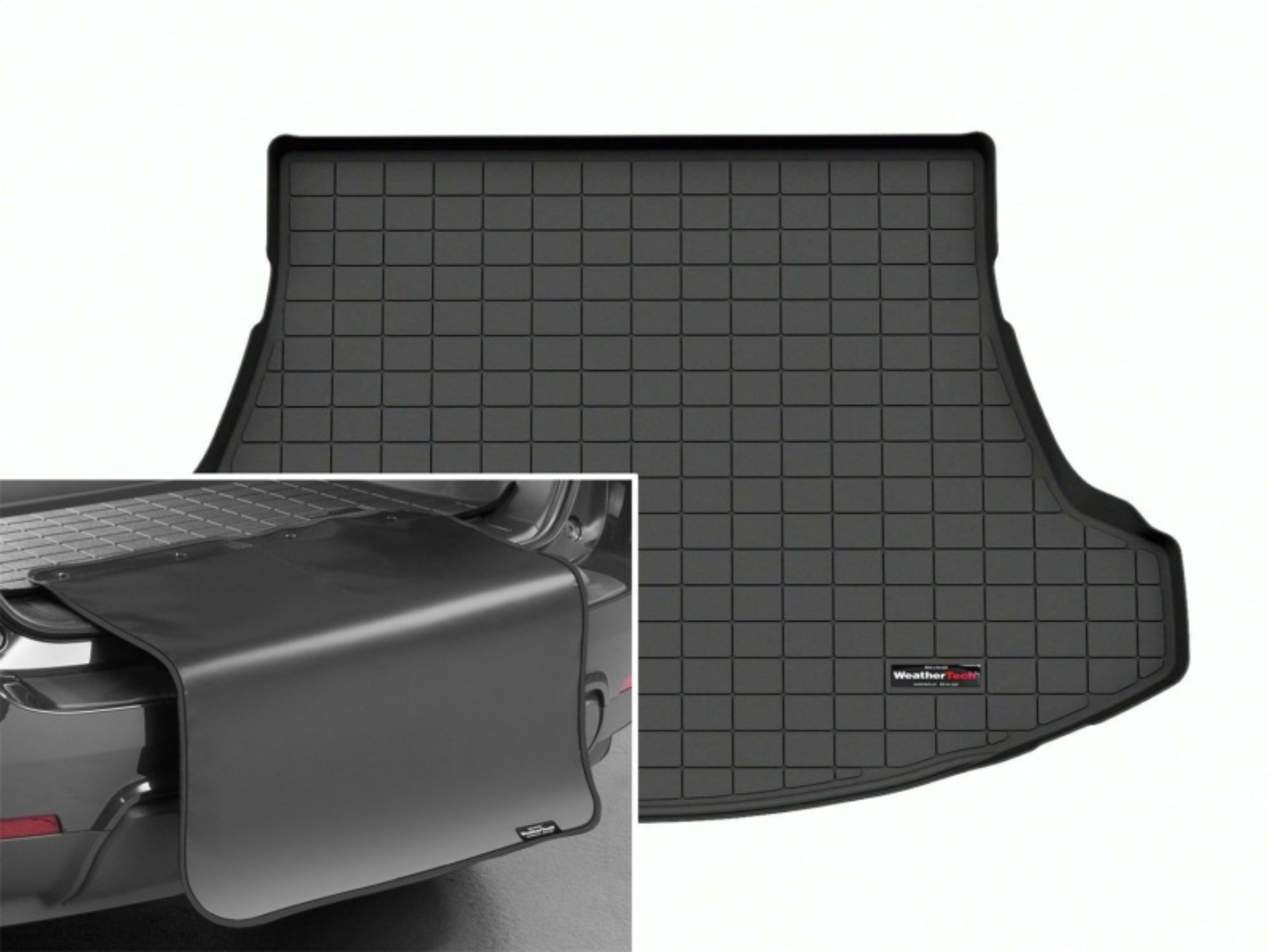 Picture of WeatherTech 23-24 Lexus RZ Cargo Liner w/Bumper Protector Black