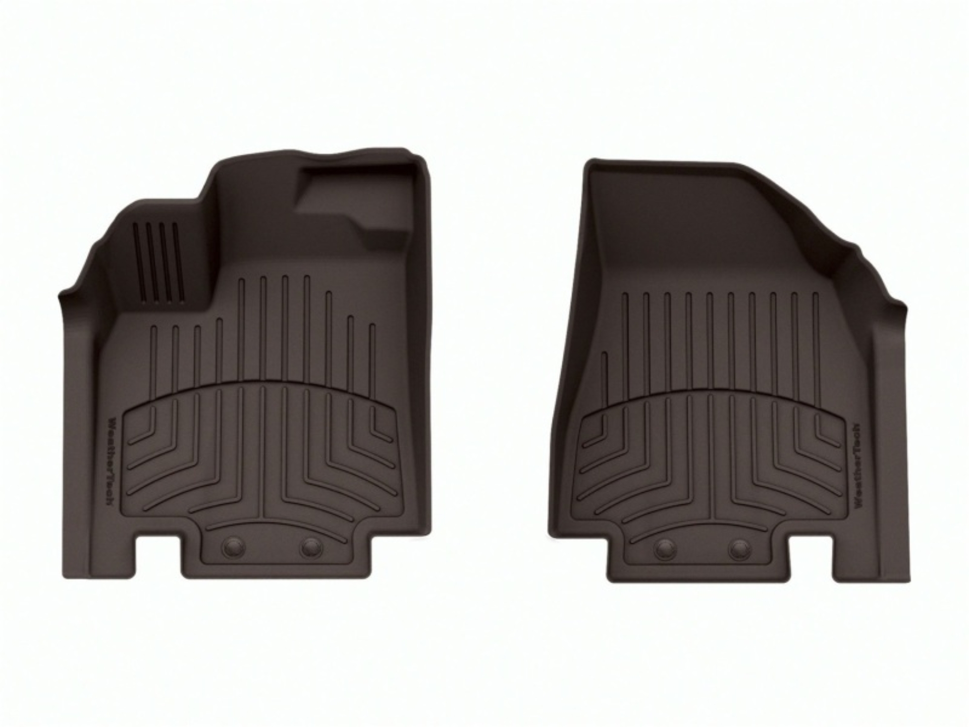 Picture of WeatherTech 22-24 Infiniti QX60 Front FloorLiner HP - Cocoa