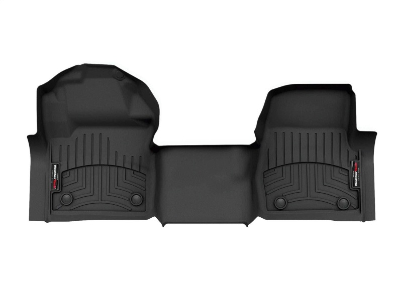 Picture of WeatherTech 23-24 Ford F-250/350/450/550 Over The Hump/Vinyl Floor Front FloorLiner - Black