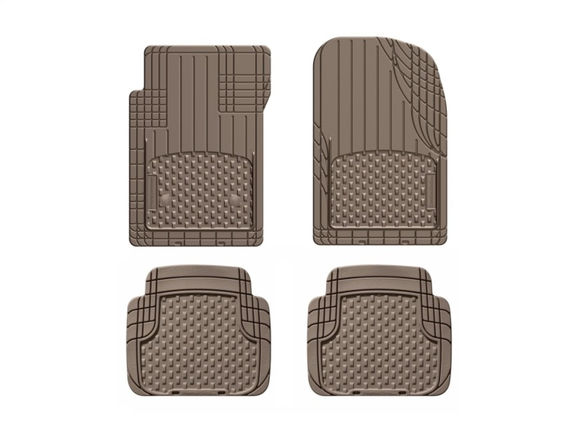 Picture of WeatherTech Universal Front and Rear Trim-to-Fit Mat (4pc Set) - Tan