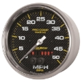Picture of Autometer Speedometer Gauge 5 inch 50MPH GPS Marine Carbon Fiber