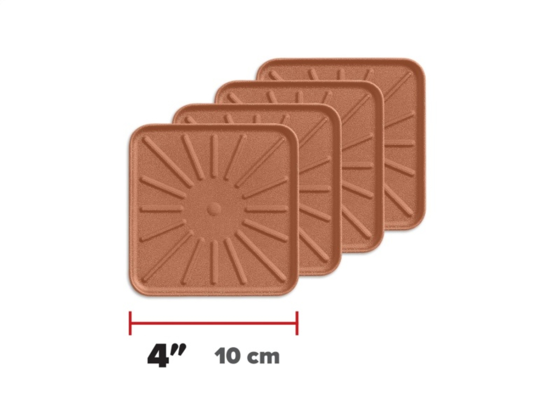 Picture of WeatherTech Drink Coasters 4in. Square - Tan (4pc Set)