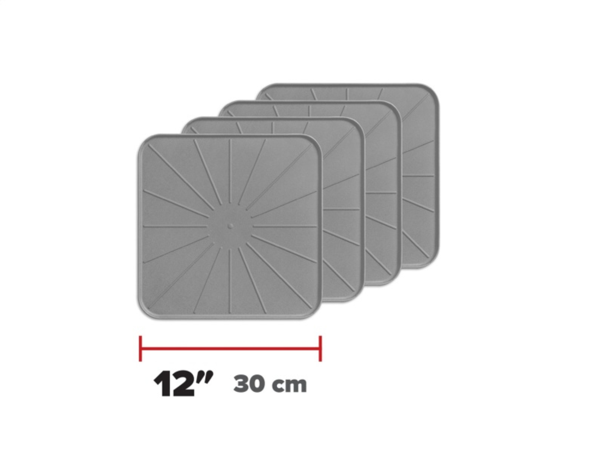 Picture of WeatherTech Home Surface Protectors 12in. Square - Grey (4pc Set)