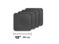Picture of WeatherTech Home Surface Protectors 12in. Square - Black (4pc Set)