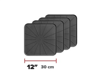 Picture of WeatherTech Home Surface Protectors 12in. Square - Black (4pc Set)